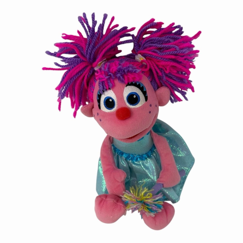 Gund Sesame Street Abby Cadabby Pink Fairy Plush Stuffed Doll 13" With Wand - Picture 4 of 10
